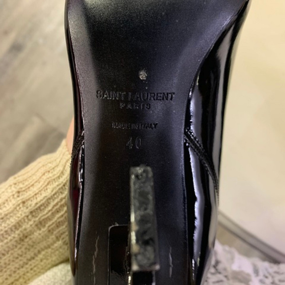 YSL Patent Leather Boots, Size 9.5/10 - Picture 6 of 7